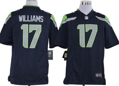 Nike Blue Game Jersey Seattle Seahawks 17 Mike Williams